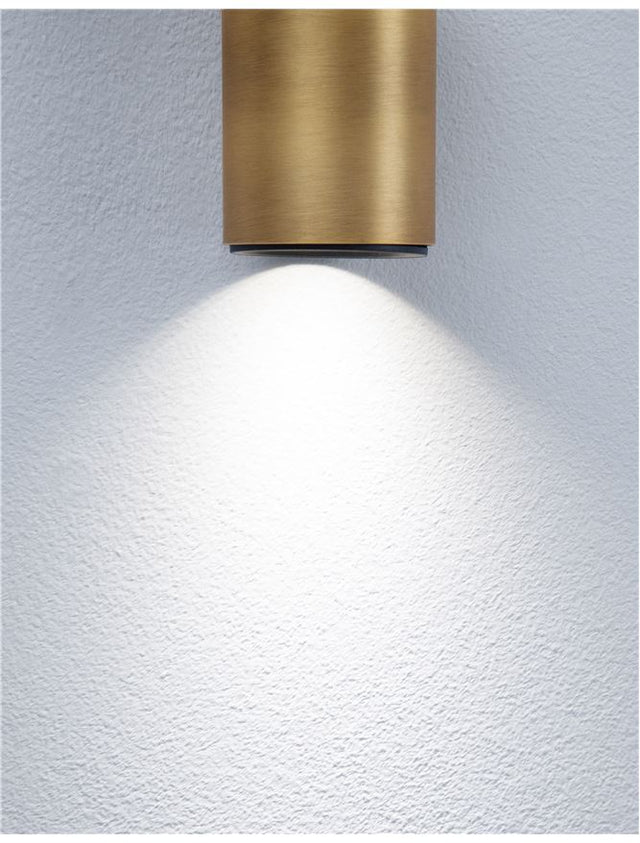 INUS Black & Satin Gold Aluminium LED GU10 1x10 Watt 220-240 Volt IP20 Bulb Excluded D: 5.7 H: 13 cm Rotating & Adjustable