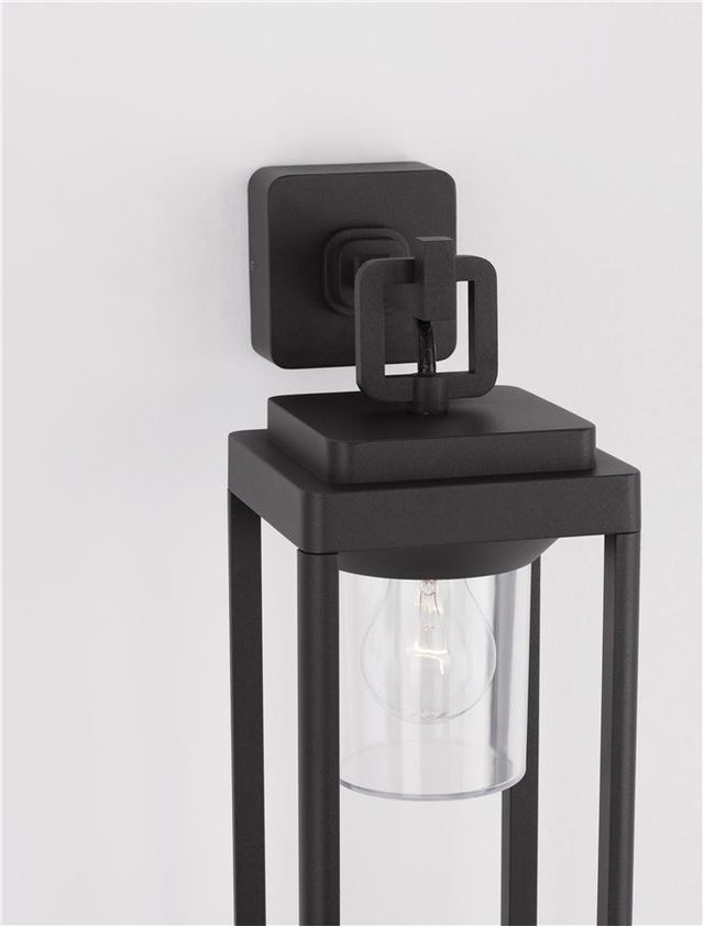 FIGO Anthracite Die-Casting Aluminium & Clear Acrylic LED E27 1x12 Watt 220-240 Volt Bulb Excluded IP65 L: 14.5 W: 20.5 H: 43 cm