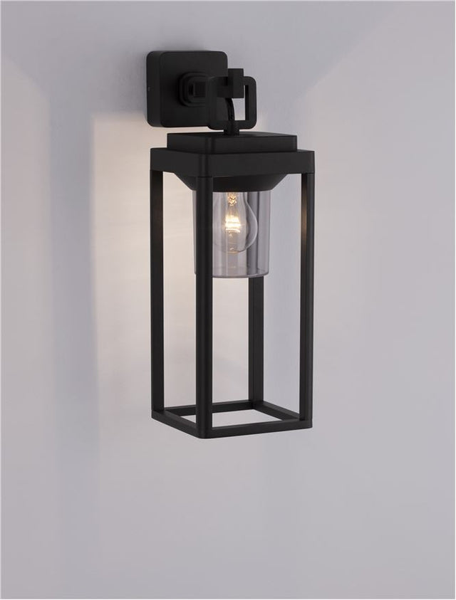 FIGO Anthracite Die-Casting Aluminium & Clear Acrylic LED E27 1x12 Watt 220-240 Volt Bulb Excluded IP65 L: 14.5 W: 20.5 H: 43 cm