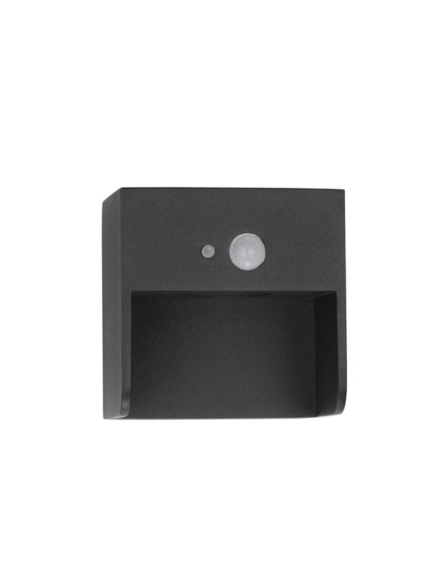 MARTA Anthracite Die-Casting Aluminium & Clear Glass LED 1 Watt 57Lm 3000K 3.7 Volt Beam Angle 54º IP65 Switch On/Off L: 11.3 W: 8.9 H: 11.2 cm