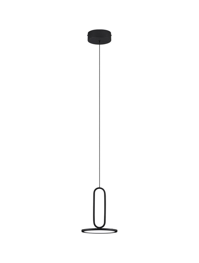 GEA Sandy Black Aluminium & Acrylic LED 12 Watt 220-240 Volt 840Lm 3000K IP20 D: 17.5 H: 180 cm Adjustable Height