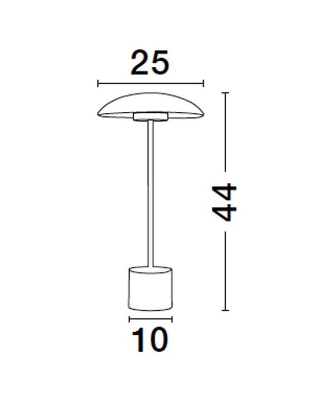 LASH Gold & Black Metal LED 5 Watt 230 Volt 250Lm 3000K IP20 Cable Length: 180 cm D: 25 W: 10 H: 44 cm