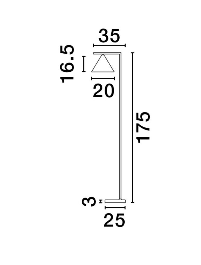 SWAY Brass Metal & White Marble Base LED E27 1x12 Watt 230 Volt IP20 Bulb Excluded Cable Length: 160 cm D: 25 W: 35 H: 175 cm