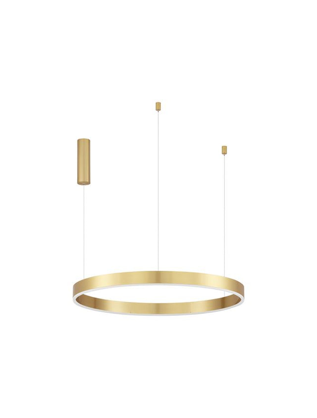 MOTIF 2700-6000K Changing CCT & Dimming Brass Gold Aluminium & Acrylic LED 50 Watt 3684Lm 230 Volt IP20 D: 80 H: 200 cm