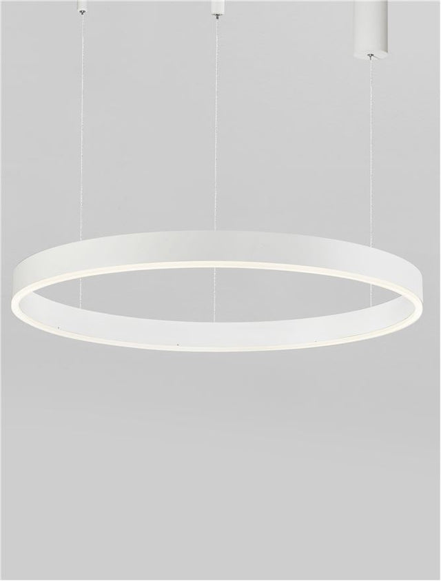 MOTIF 2700-6000K Changing CCT & Dimming Sandy White Aluminium & Acrylic LED 50 Watt 3684Lm 230 Volt IP20 D: 80 H: 200 cm