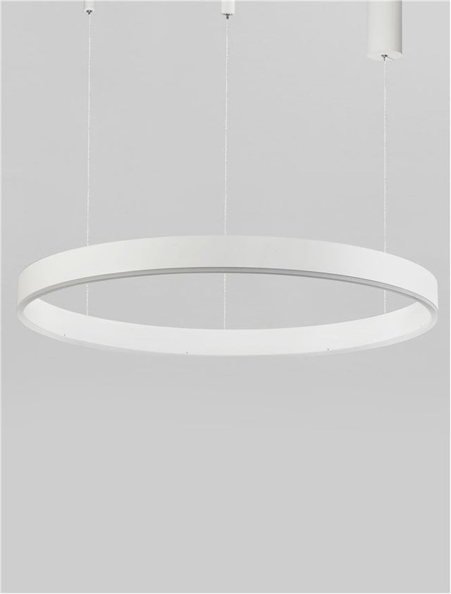 MOTIF 2700-6000K Changing CCT & Dimming Sandy White Aluminium & Acrylic LED 50 Watt 3684Lm 230 Volt IP20 D: 80 H: 200 cm