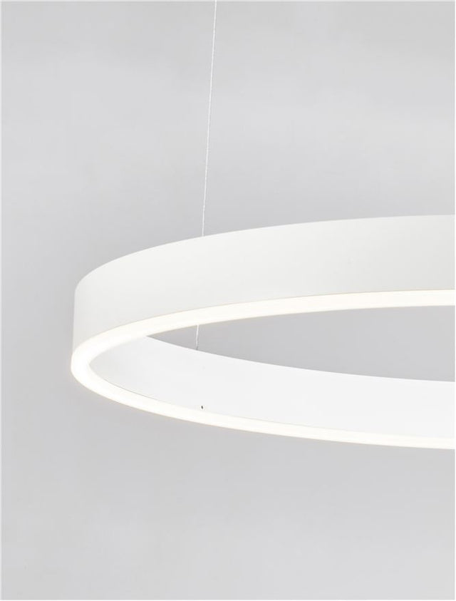 MOTIF 2700-6000K Changing CCT & Dimming Sandy White Aluminium & Acrylic LED 50 Watt 3684Lm 230 Volt IP20 D: 80 H: 200 cm