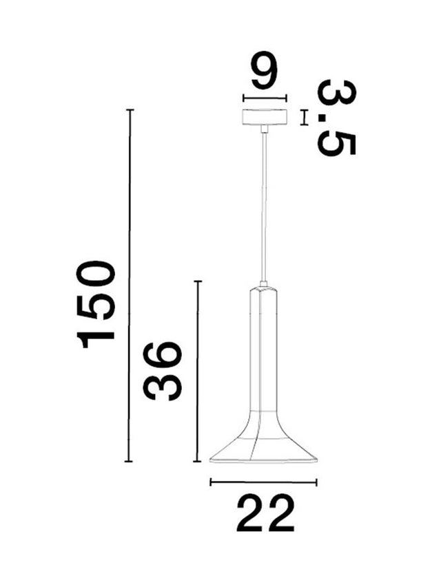 DYLAN Gray Cement LED E14 1x5 Watt 230 Volt IP20 Bulb Excluded D: 22.3 H: 150 cm Adjustable Height