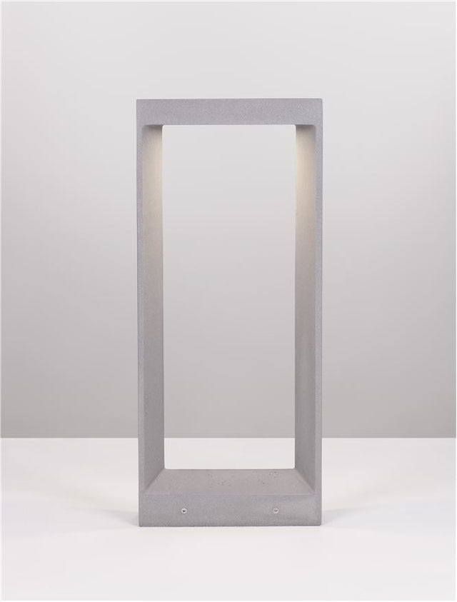 CAIRO Gray Cement Glass Diffuser LED 8 Watt 380Lm 3000K 120-230V IP65 L: 28 W: 10 H: 65 cm