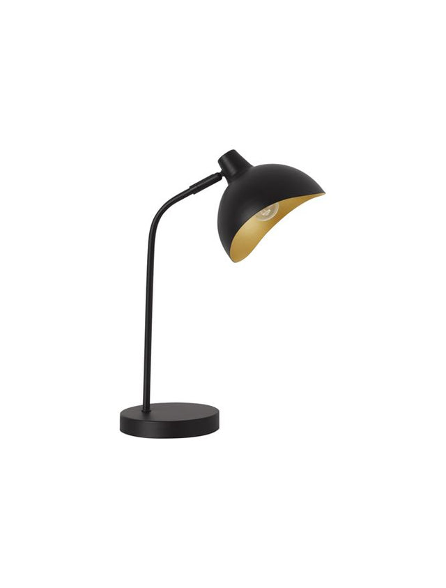 GETI Matt Black & Gold Metal LED E14 1x5 Watt IP20 Bulb Excluded D: 13 H: 2.5 cm Adjustable