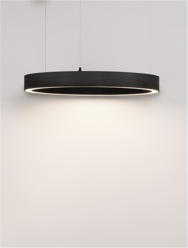 STING Triac Dimmable Sandy Black Aluminium & Acrylic LED 40 Watt 230 Volt 2153Lm 3000K IP20 D: 60 H: 200 cm Adjustable Height