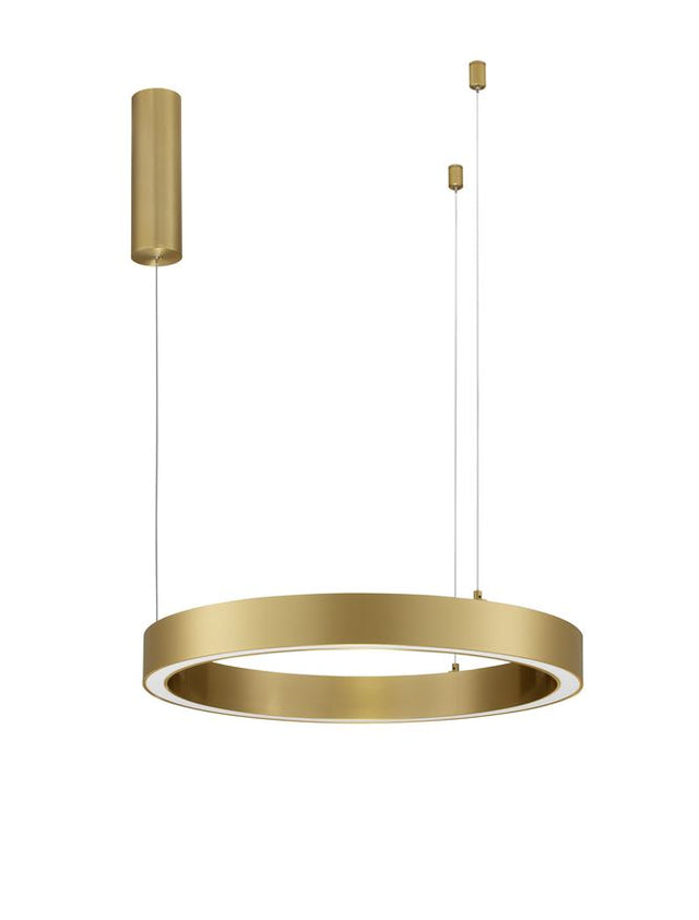 STING Triac Dimmable Brass Gold Aluminium & Acrylic LED 40 Watt 230 Volt 2153Lm 3000K IP20 D: 60 H: 200 cm Adjustable Height