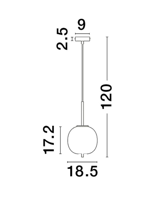 LATO Brass Gold Metal & Smoky Glass Black Fabric Wire LED E14 1x5 Watt 230 Volt IP20 Bulb Excluded D: 18.5 H: 120 cm Adjustable height