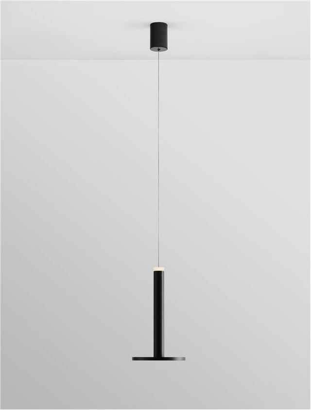 PALENCIA Matt Black Metal LED 10 Watt 230 Volt 517Lm 3000K IP20 D: 15 H: 160 cm Adjustable height