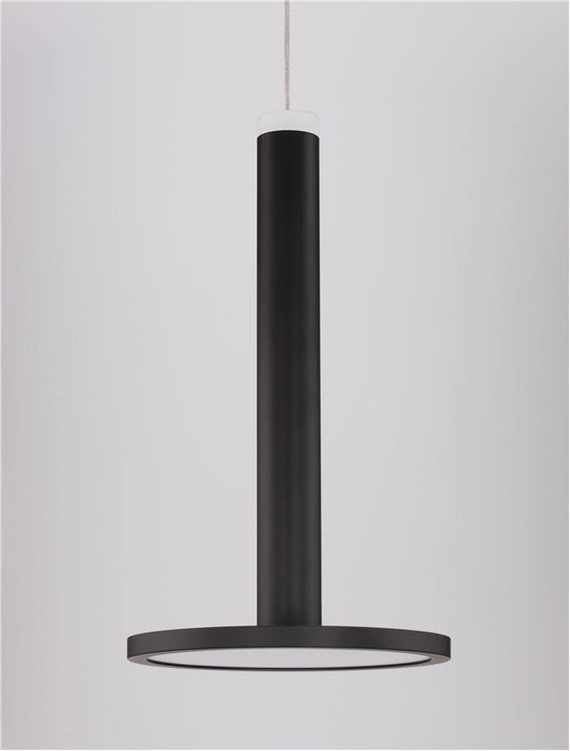 PALENCIA Matt Black Metal LED 10 Watt 230 Volt 517Lm 3000K IP20 D: 15 H: 160 cm Adjustable height