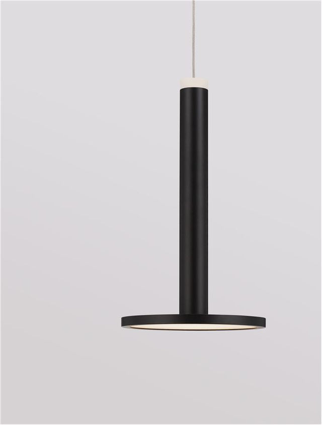 PALENCIA Matt Black Metal LED 10 Watt 230 Volt 517Lm 3000K IP20 D: 15 H: 160 cm Adjustable height