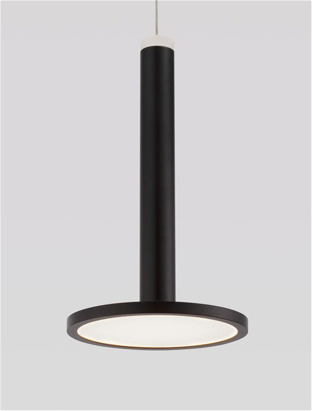 PALENCIA Matt Black Metal LED 10 Watt 230 Volt 517Lm 3000K IP20 D: 15 H: 160 cm Adjustable height