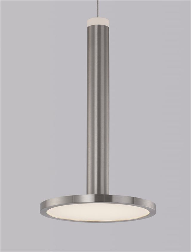 PALENCIA Satin Nickel Metal LED 10 Watt 230 Volt 517Lm 3000K IP20 D: 15 H: 160 cm Adjustable height