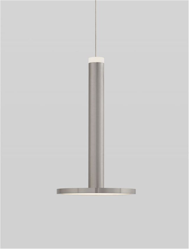 PALENCIA Satin Nickel Metal LED 10 Watt 230 Volt 517Lm 3000K IP20 D: 15 H: 160 cm Adjustable height