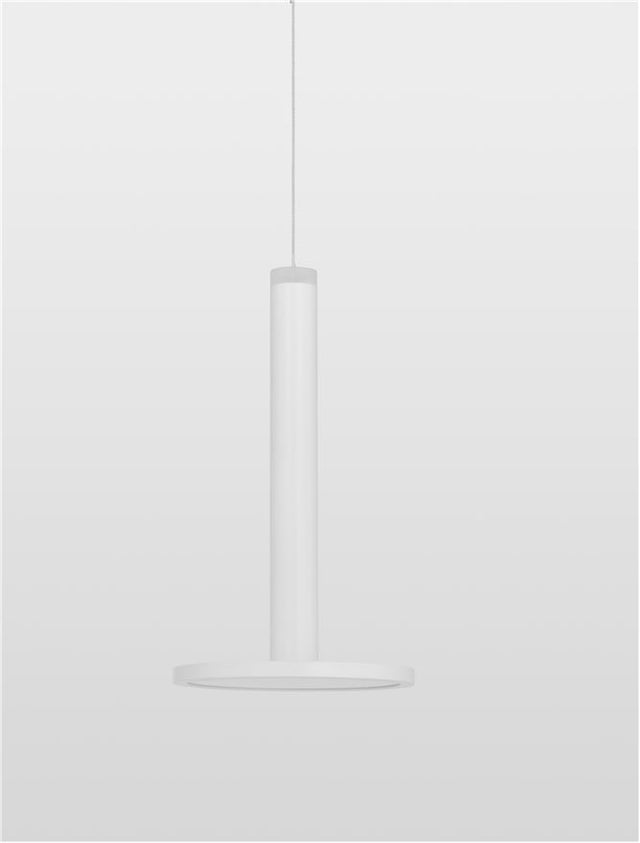 PALENCIA Matt White Metal LED 10 Watt 230 Volt 517Lm 3000K IP20 D: 15 H: 160 cm Adjustable height