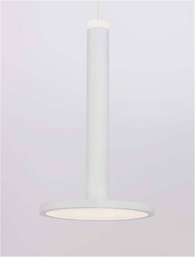 PALENCIA Matt White Metal LED 10 Watt 230 Volt 517Lm 3000K IP20 D: 15 H: 160 cm Adjustable height