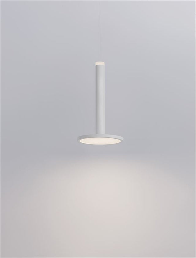 PALENCIA Matt White Metal LED 10 Watt 230 Volt 517Lm 3000K IP20 D: 15 H: 160 cm Adjustable height