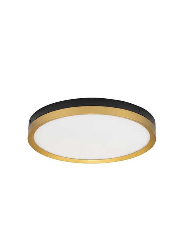 CANTRIA Black & Brass Gold Metal & Acrylic LED 31 Watt 230 Volt 1916Lm 3000K IP20 D: 40 H: 5 cm