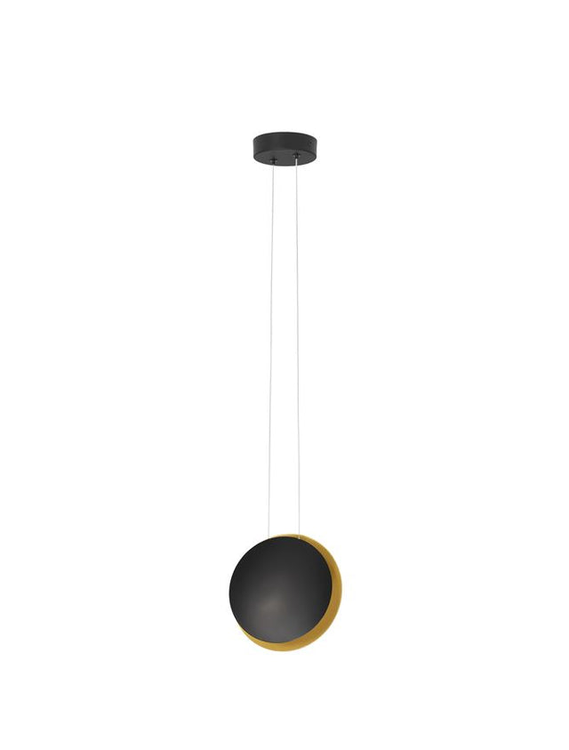 SHELL Sandy Black & Gold Aluminium LED 7 Watt 230 Volt 99Lm 3000K IP20 D: 20 H: 120 cm Adjustable Height Rotatable