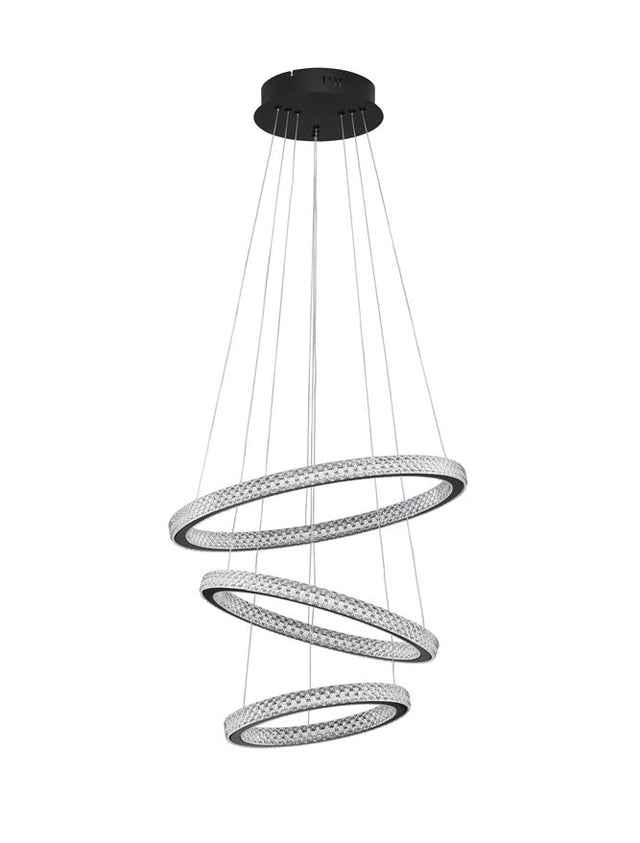 GINEVRA Traic Dimmable Sandy Black Aluminiun & Acrylic LED 69 Watt 230 Volt 3900Lm 3000K IP20 D: 51 H: 120 cm Adjustable height & Rotating