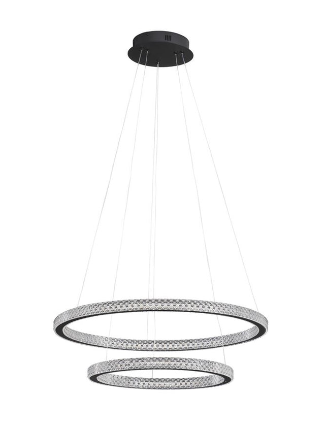 GINEVRA Traic Dimmable Sandy Black Aluminiun & Acrylic LED 54 Watt 230 Volt 3350Lm 3000K IP20 D: 60.5 H: 120 cm Adjustable height & Rotating