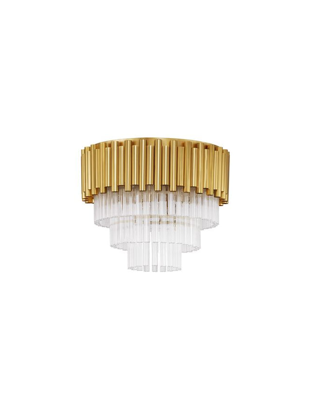 MAGNOLIA Gold Aluminum & Crystal (96 pcs) LED E14 5x5 Watt 230 Volt IP20 Bulb Excluded D: 40 H: 32.5 cm