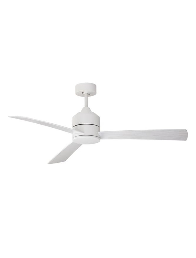 AXEL Fan White Aluminium White & Oak Plywood D: 137.1 cm H: 38.2 cm 6 Speed Remote