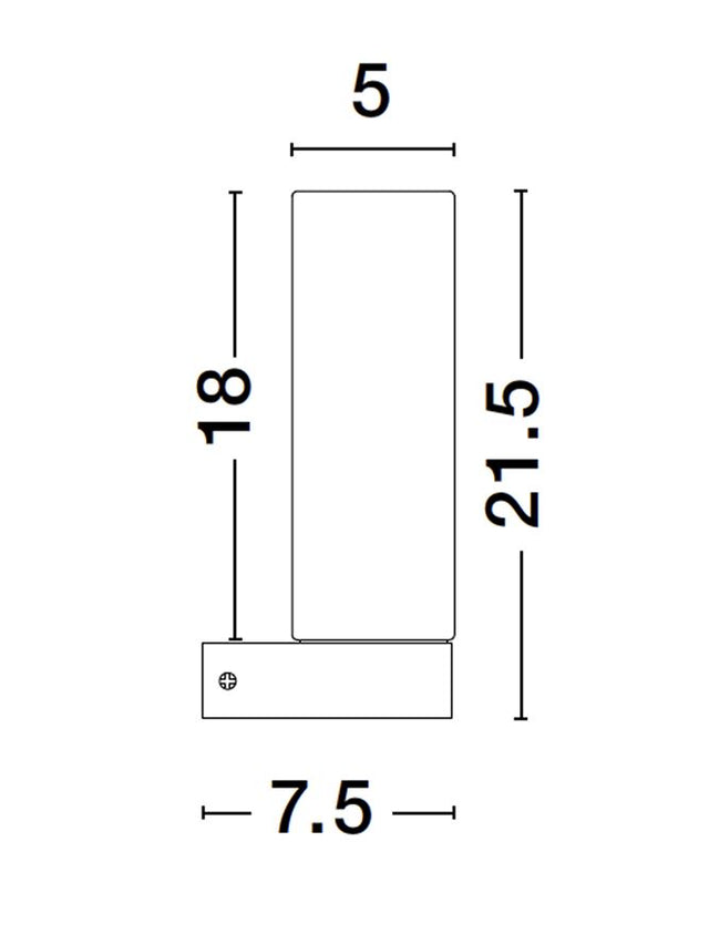 CORB Sandy Black Aluminium & Opal Glass LED E14 1x5 Watt 230 Volt IP44 Bulb Excluded L: 5 W: 7.5 H: 21.5 cm