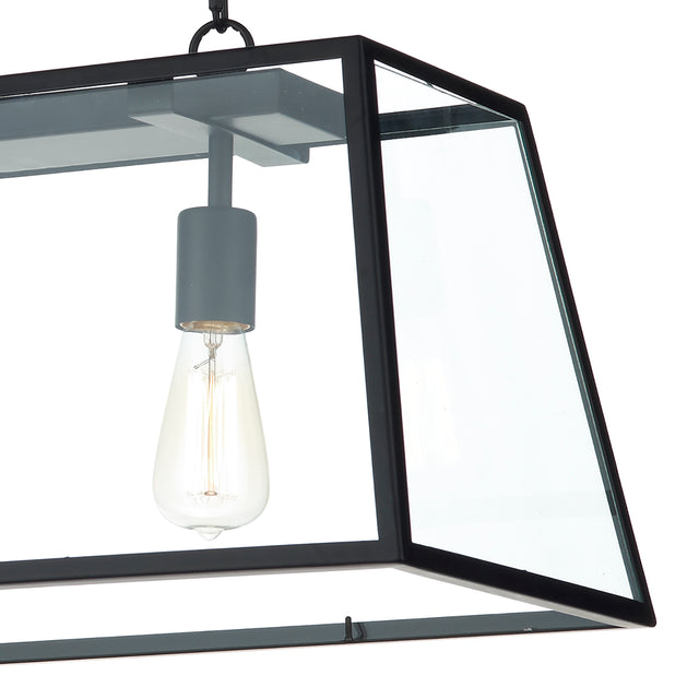 Academy 3 Light Pendant Black