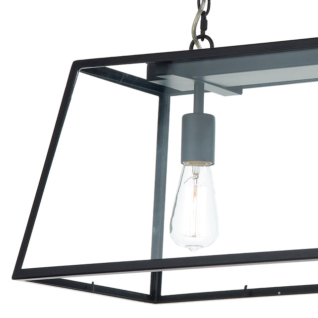 Academy 3 Light Pendant Black