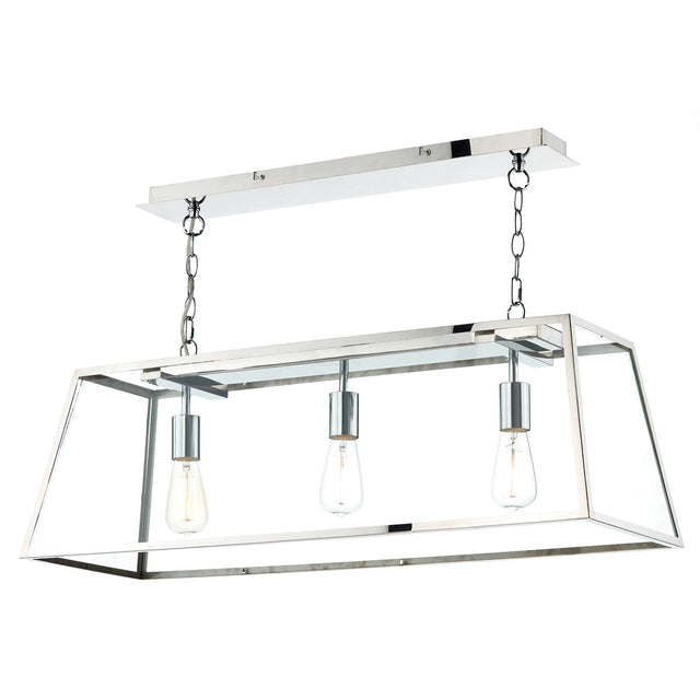 Academy 3 Light Pendant Stainless Steel