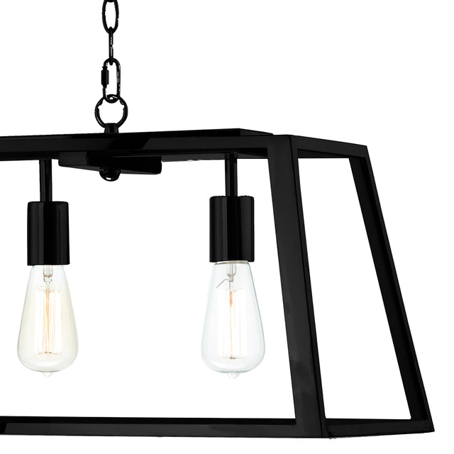 Academy 5 Light Pendant Black