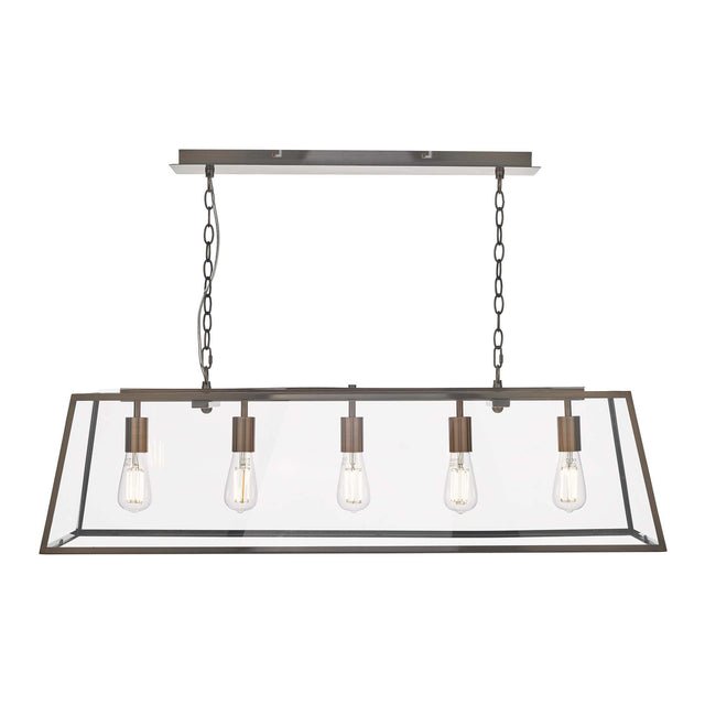 Academy 5 Light Bar Pendant Antique Copper