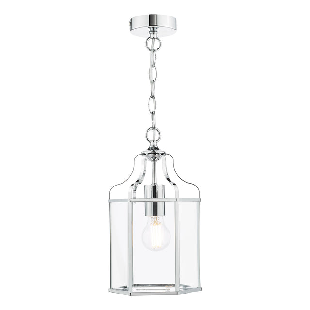 Aled Pendant Polished Chrome and Glass