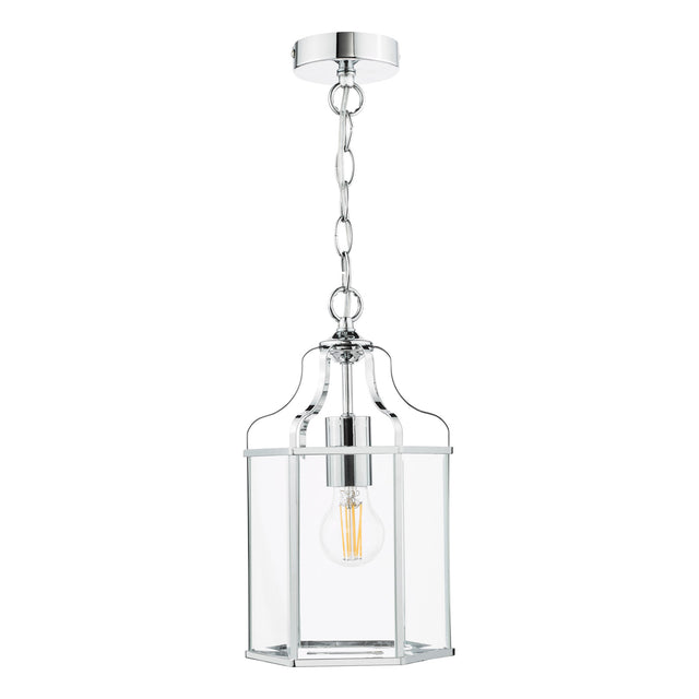 Aled Pendant Polished Chrome and Glass