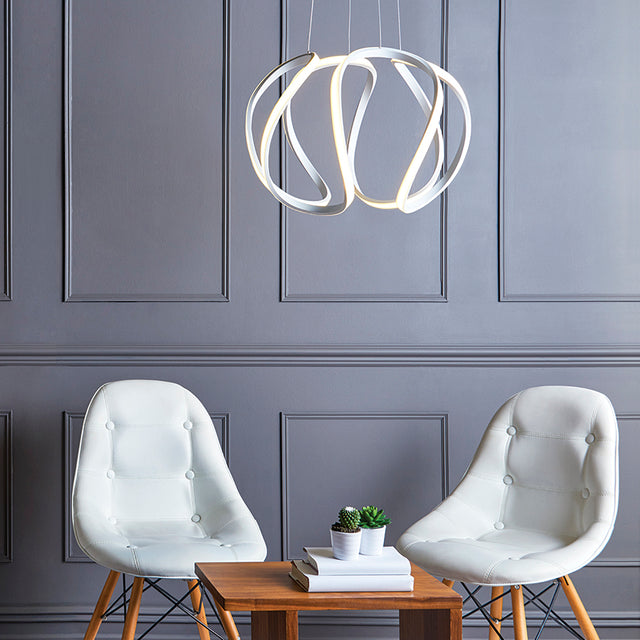 Alonsa Pendant Small White LED