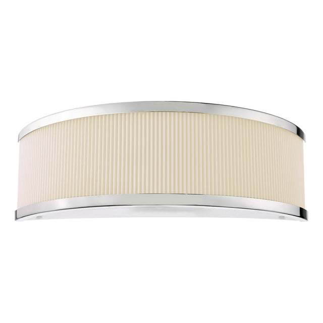 Alvaro Wall Light Polished Chrome With Ivory Shade