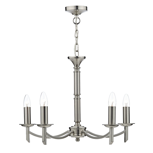 Ambassador 5 Light Dual Mount Pendant Satin Chrome