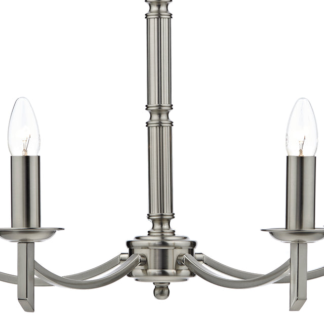 Ambassador 5 Light Dual Mount Pendant Satin Chrome