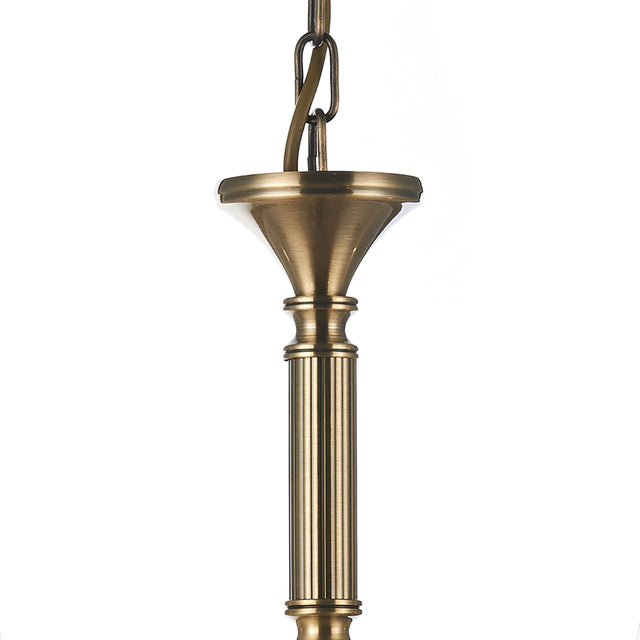 Ambassador 5 Light Dual Mount Pendant Antique Brass