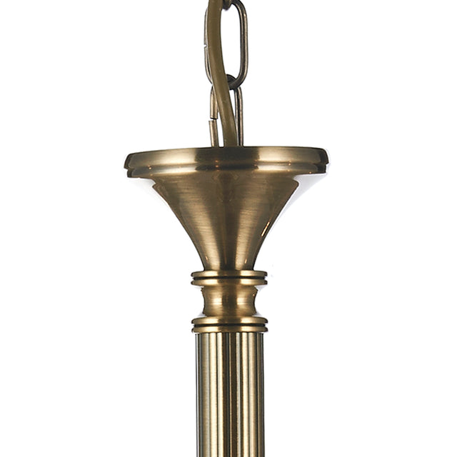 Ambassador 8 Light Dual Mount Pendant Antique Brass