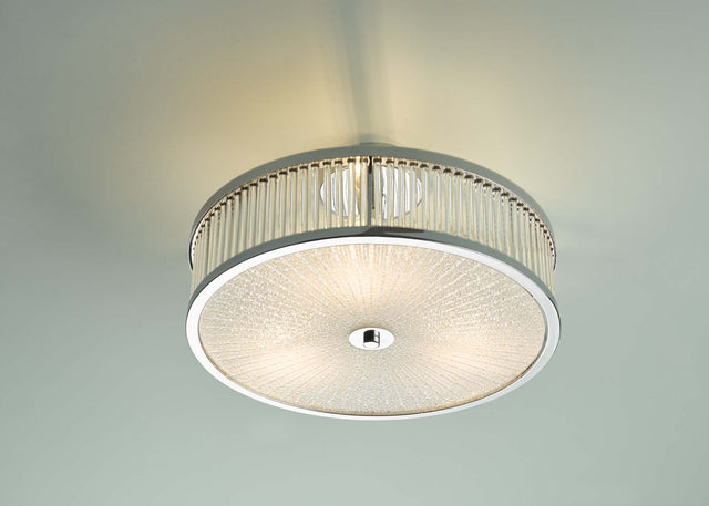 Aramis 3 Light Glass Flush