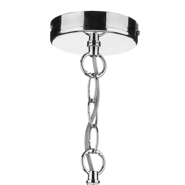 Ardeche Fluted Glass Pendant Polished Chrome