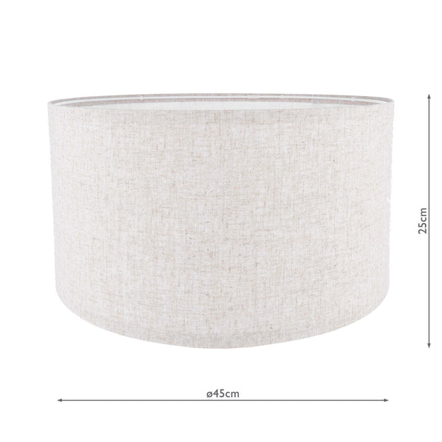 Armitage Natural Linen Drum Shade 45cm