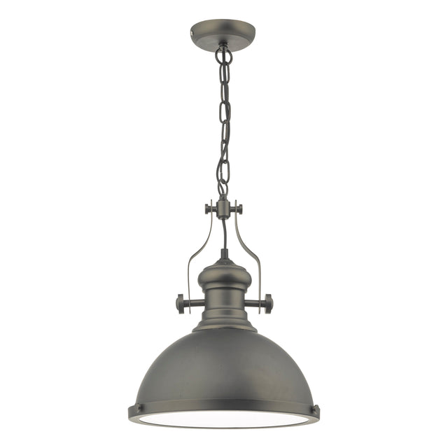 Arona Pendant Antique Pewter & Glass